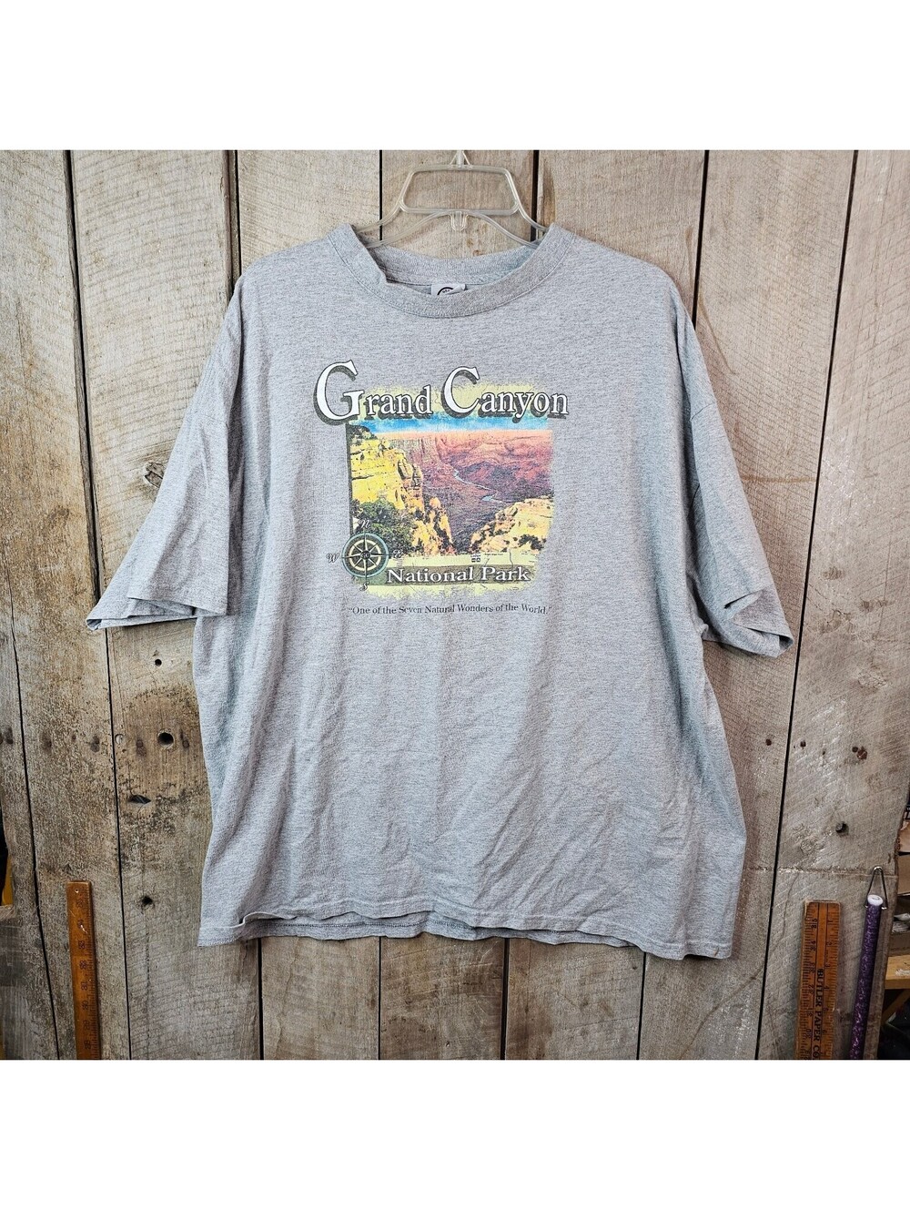 Grand Canyon National Park T-Shirt Men's 2XL Gray Delta Magnum Weight Graphic
